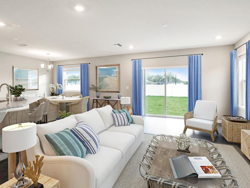 Enjoy a spacious, open living area - Sydney by Highland Homes