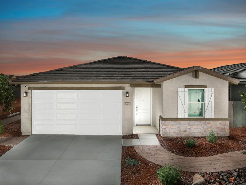 New construction Single-Family house 25125 N 160Th Avenue, Surprise, AZ 85387 Leslie- photo