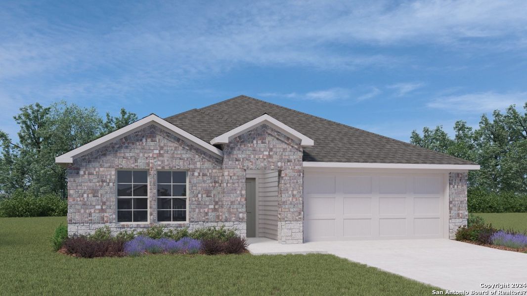 New construction Single-Family house 321 Butterfly Rose Drive, New Braunfels, TX 78130 The Irvine- photo