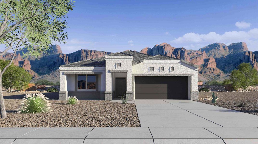 New construction Single-Family house Cali, 28223 North Ice Cavern Lane, San Tan Valley, AZ 85143 - photo