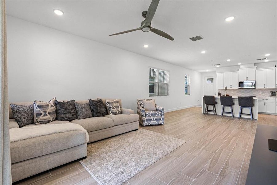 Living room and Kitchen