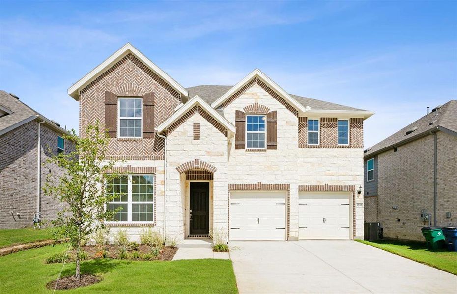 NEW CONSTRUCTION: Beautiful two-story home available at Wilson Creek Meadows in Celina