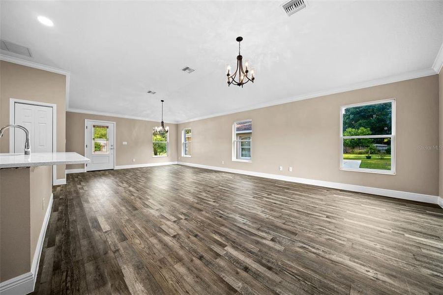 LIVING ROOM AND DINING ROOM