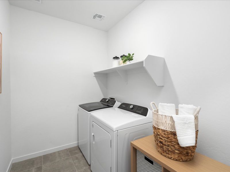 Laundry Room in the Lark Floorplan at Rancho Mirage