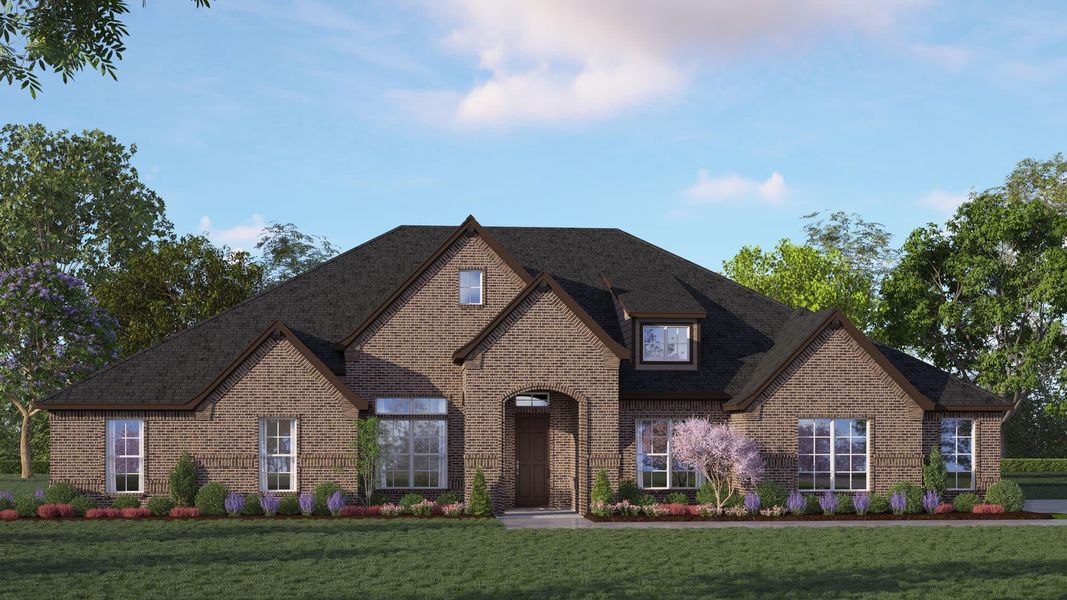 Elevation A | Concept 3634 at The Meadows in Gunter, TX by Landsea Homes