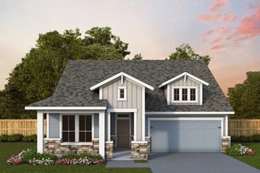 New construction Single-Family house 803 Sage Thrasher Cir, Dripping Springs, TX 78620 The Kingsview- photo
