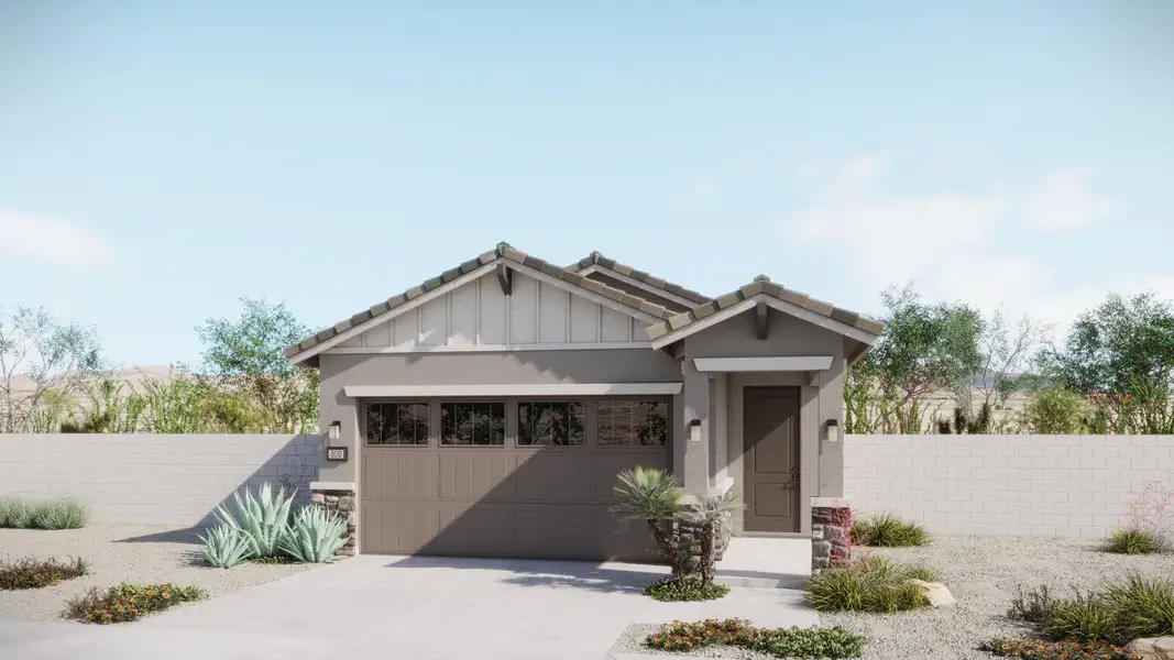 Craftsman Elevation – Mariposa | Mira Vista at Victory in Buckeye, AZ by Landsea Homes