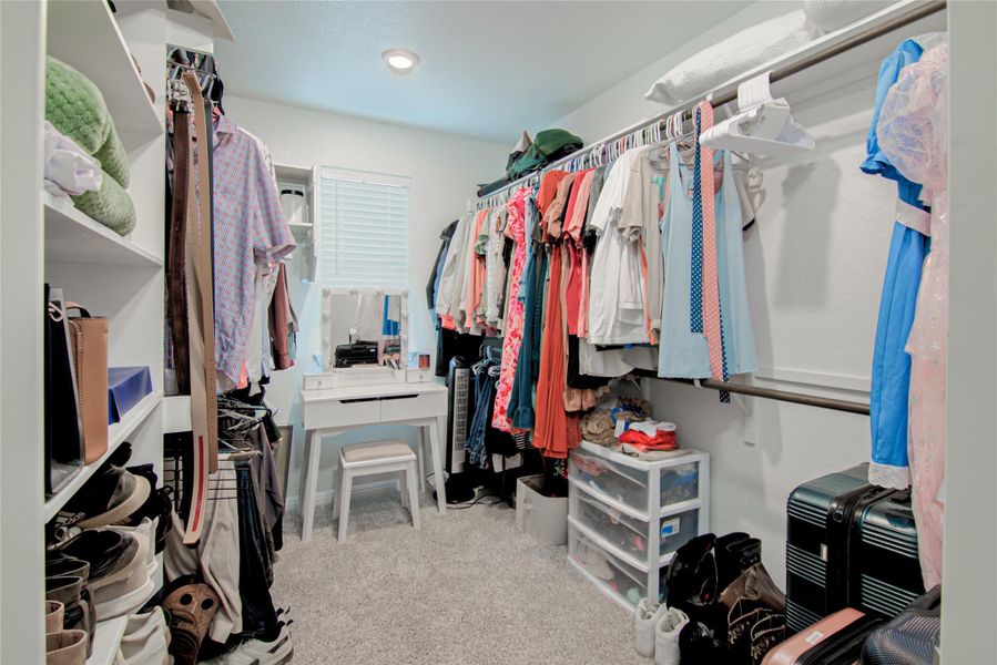 huge primary closet