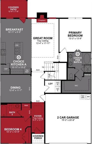 Beazer Homes Whitewing Avalon plan