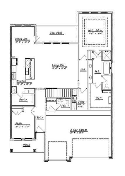 New construction Single-Family house Floor Plan 3100, 2723 Bayrose Drive, Texas City, TX 77510 - photo