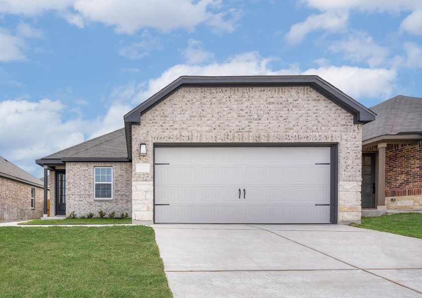 Exterior of the Archer, showcasing the two-car garage.