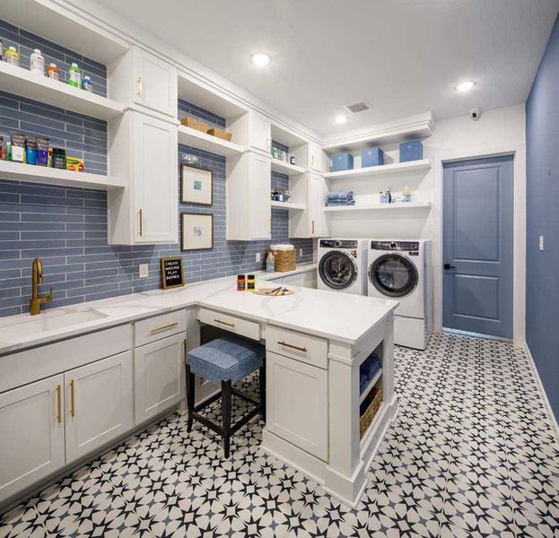 Representative Laundry Room - some options shown
