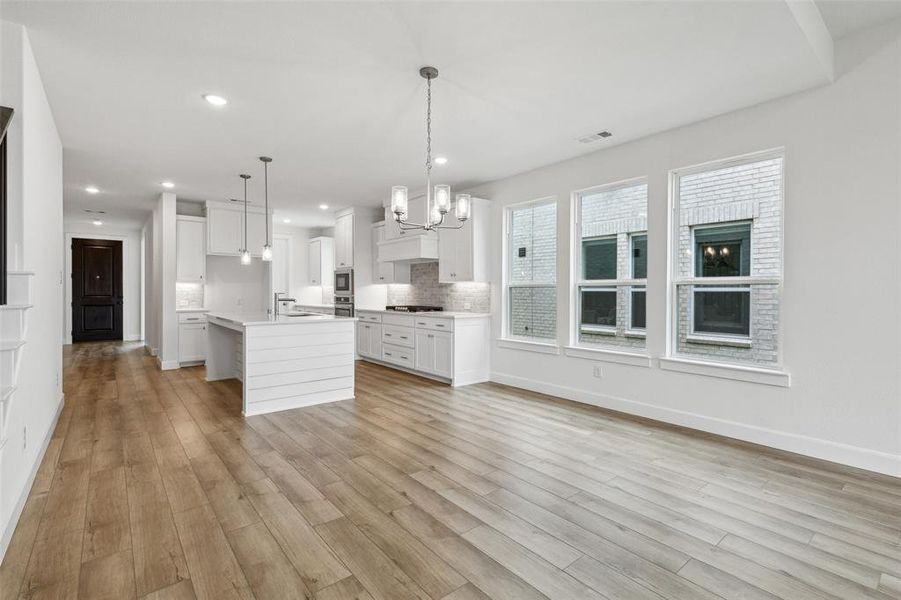 This wonderful dining space is the perfect place to host great dinner parties or cozy family meals.