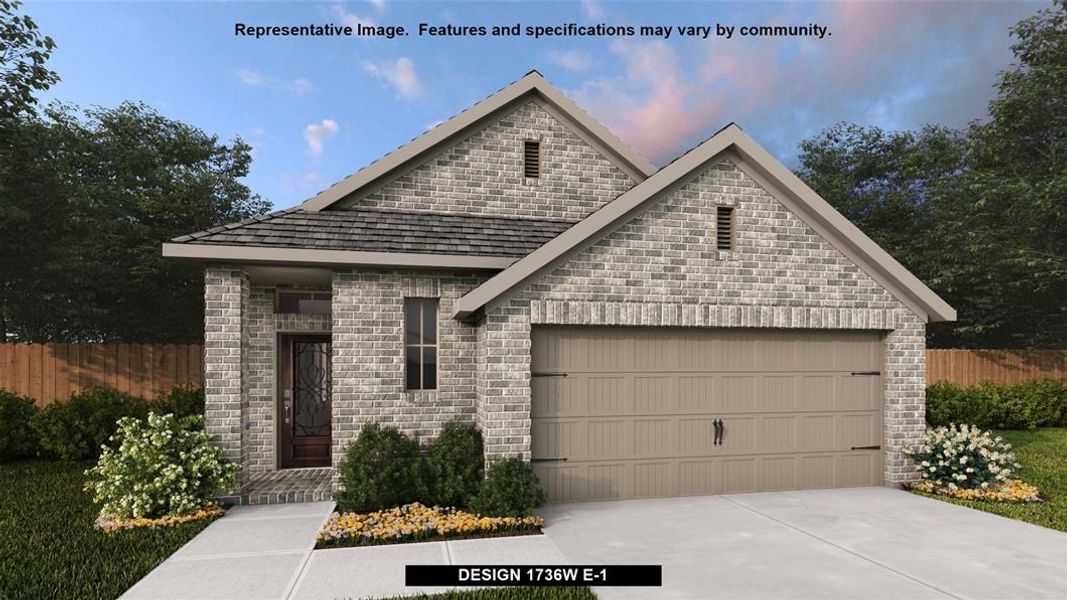 New construction Single-Family house Design 1736W, 113 Pintail Lane, Rhome, TX 76078 - photo