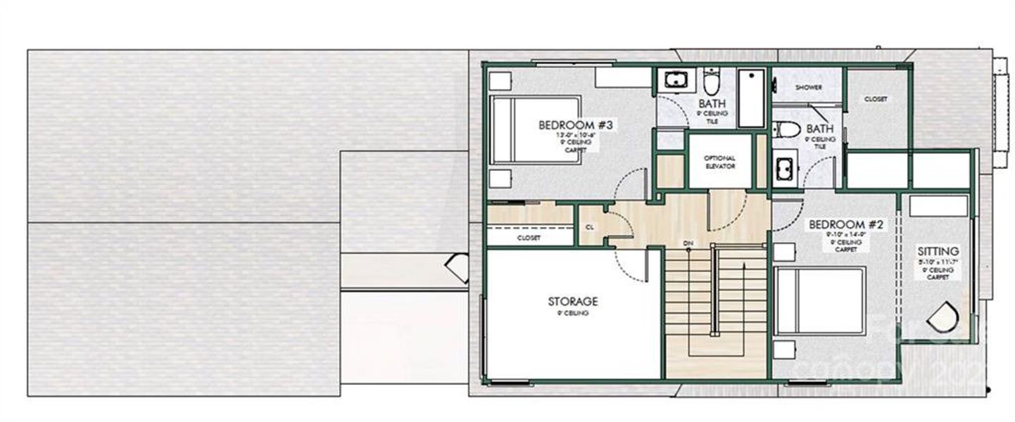 Upper level layout