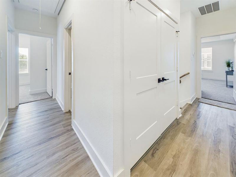 Second Floor Hallway and Laundry Closet