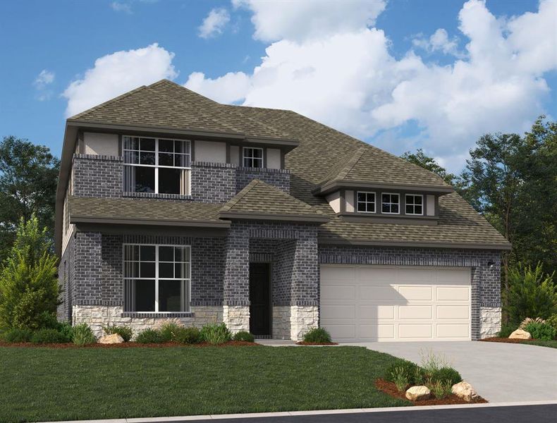 New construction Single-Family house 17214 Coppice Oak Drive, Hockley, TX 77447 Cypress Homeplan- photo