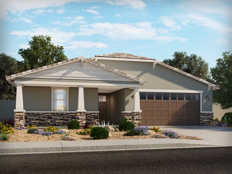 New construction Single-Family house Bailey, North Hartman Road, Maricopa, AZ 85138 - photo