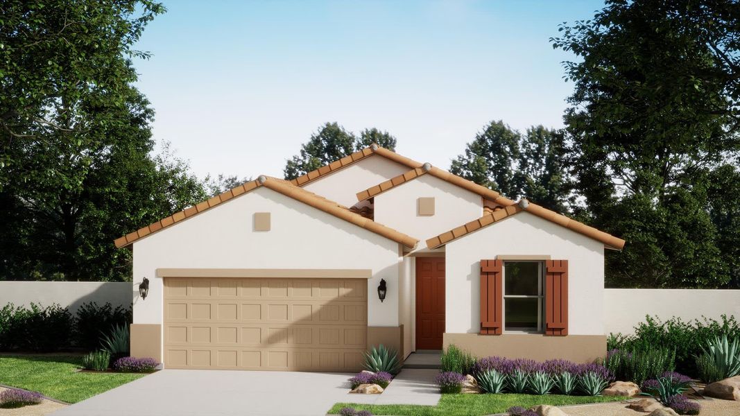 Spanish Elevation | Sabino | Wildera – Canyon Series | New Homes in San Tan Valley, AZ | Landsea Homes