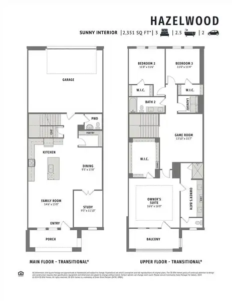 With a thoughtfully designed floor plan featuring ample living areas, spacious bedrooms and an owner's suite balcony, our new Sunny Interior floor plan is a winner!