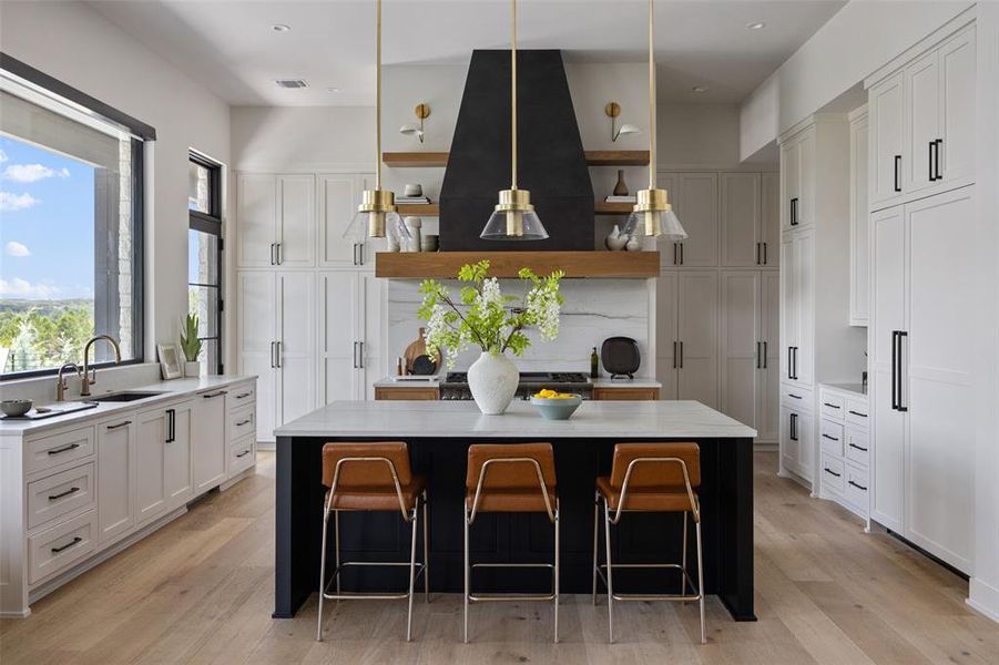 State-of-the-art kitchen with incredible views