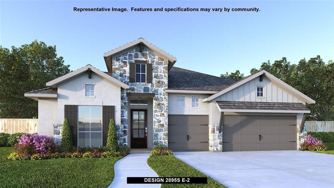 New construction Single-Family house Design 2895S, Ford Trail, New Braunfels, TX 78130 - photo