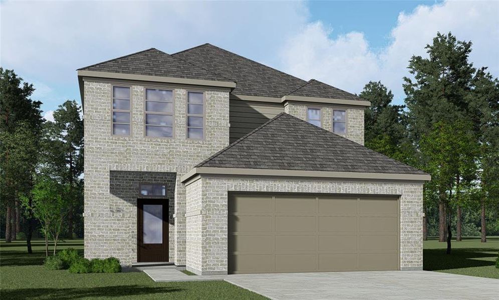 New construction Single-Family house 17031 Whistletree Cove, Hockley, TX 77447 Roberts C- photo
