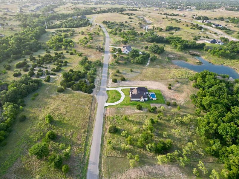 Drone / aerial view featuring a rural view