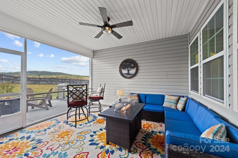 Private, and serene! This screened porch can be your new space away from it all, OR entertain the afternoon away even on rainy days!