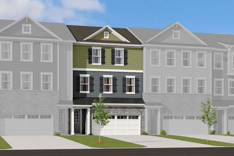 New construction Townhouse house 217 Marron Drive, Indian Trail, NC 28079 Hawthorne- photo
