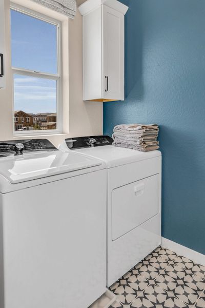 Laundry Room | Cyan | Greenpointe at Eastmark | New homes in Mesa, Arizona | Landsea Homes