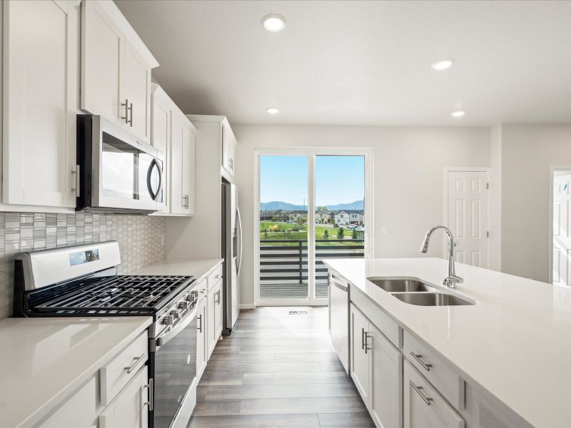 The Cameron floorplan interior image taken at a Meritage Homes community in Broomfield, CO.