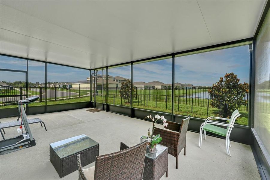 Backyard porch.