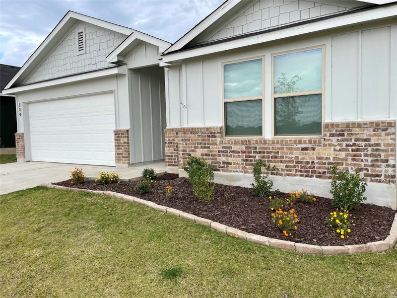 Fully landscaped and irrigated.