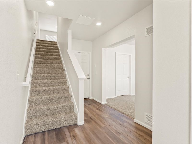 The Cameron floorplan interior image taken at a Meritage Homes community in Broomfield, CO.