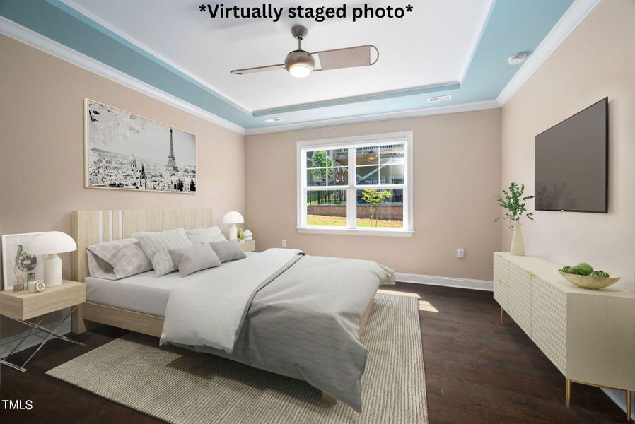 Virtual staging owners bedroom