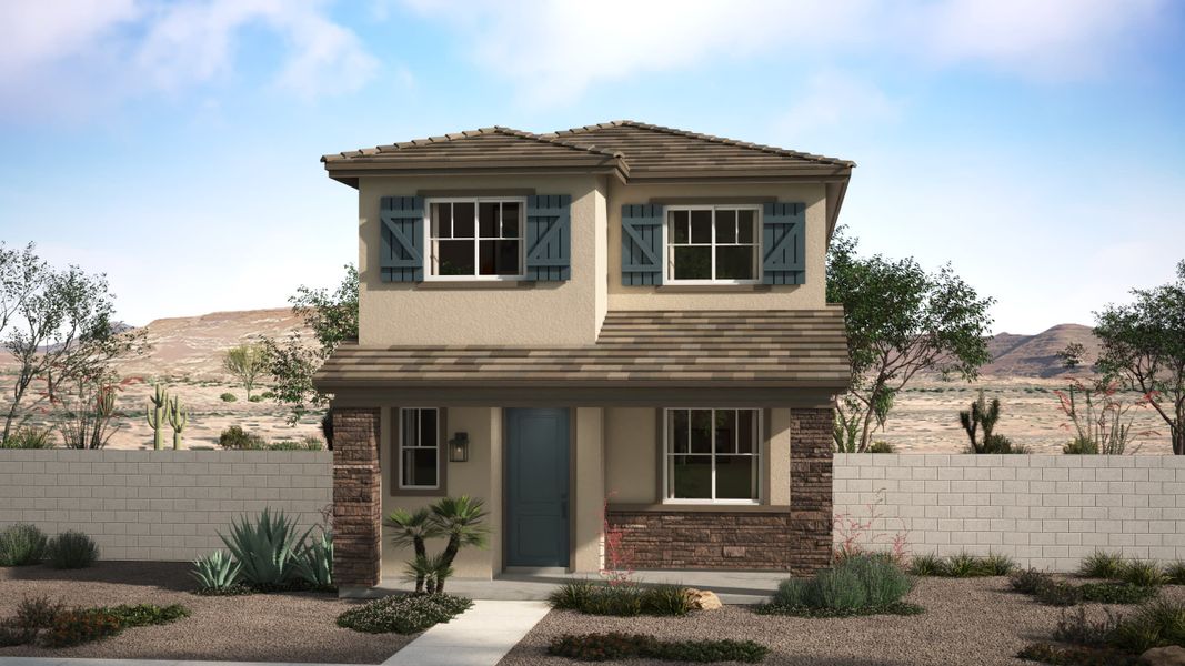 Craftsman Elevation | Marquee | Solvida at Estrella | New Homes in Goodyear, AZ | Landsea Homes