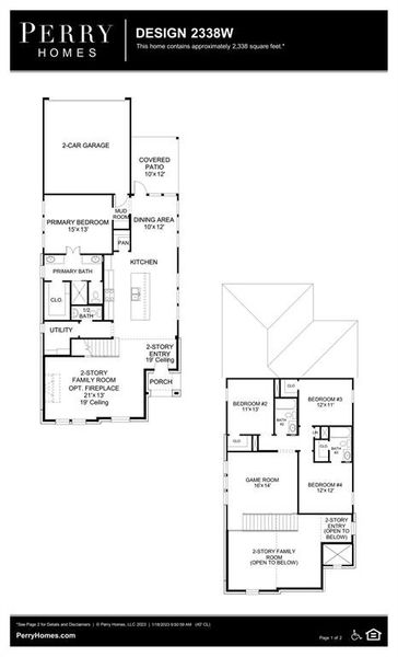 New construction Single-Family house 4135 Hudson Street, Fate, TX 75087 Design 2338W- photo