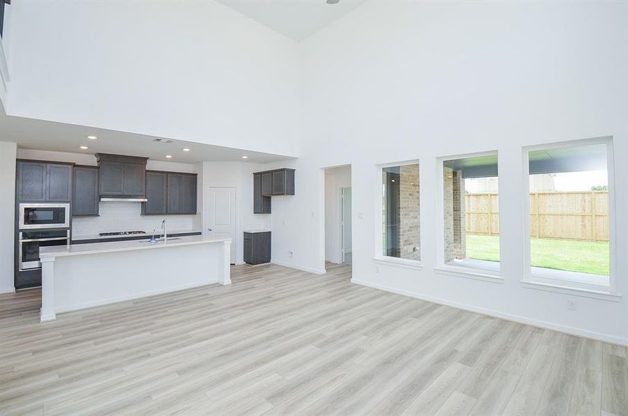 Another view of kitchen from living area