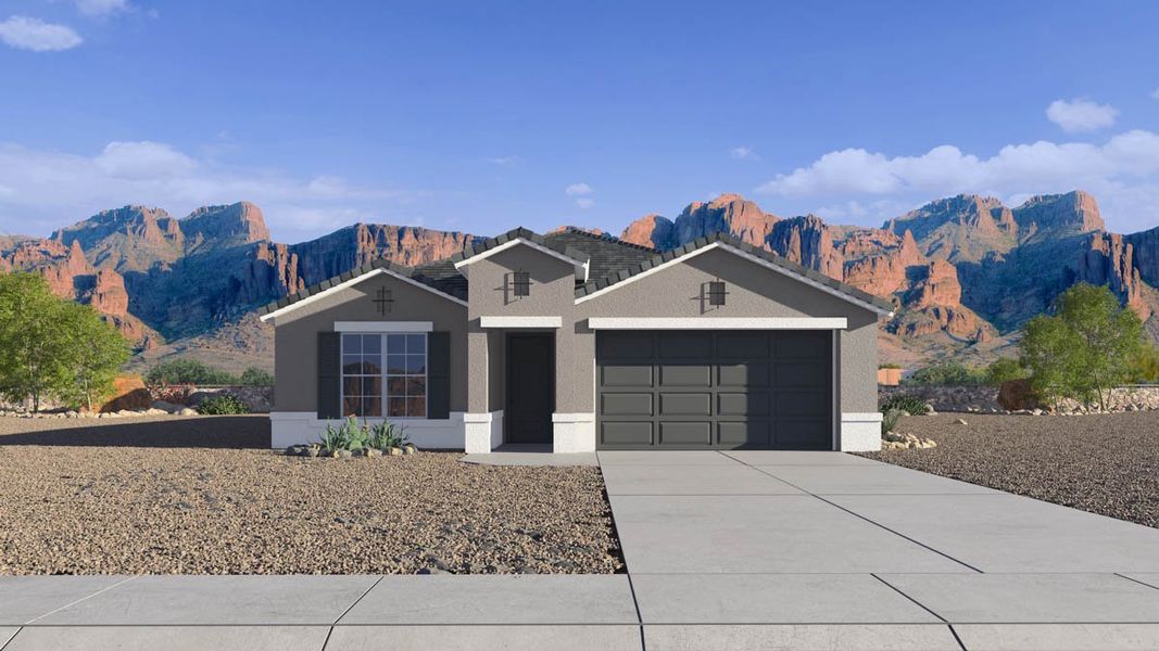 New construction Single-Family house Cali, 9416 North 178th Drive, Waddell, AZ 85355 - photo