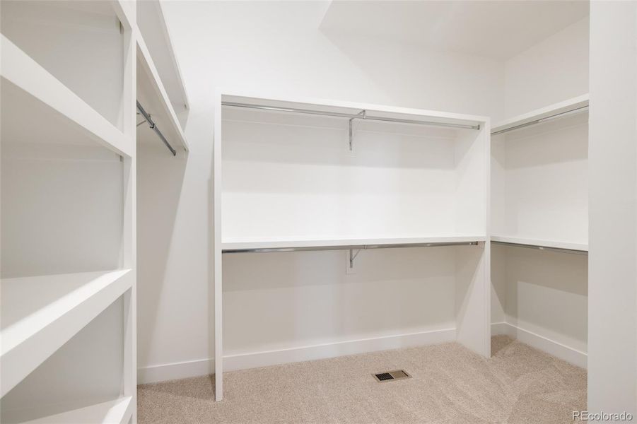 Primary walk-in closet