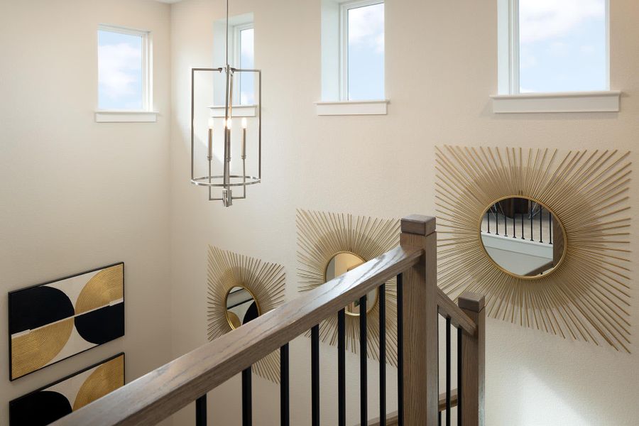 Stairway | Eli at Village at Manor Commons in Manor, TX by Landsea Homes