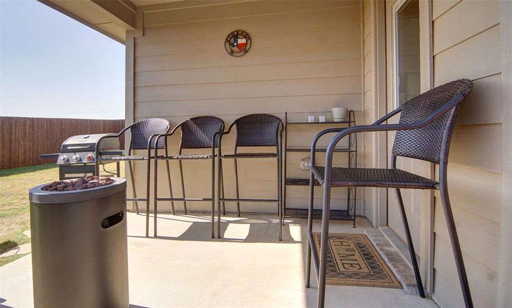 View of patio / terrace with a grill