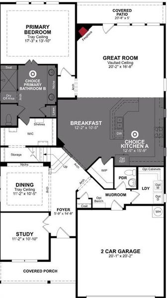 Beazer Homes Spiritas Ranch Blackburn plan