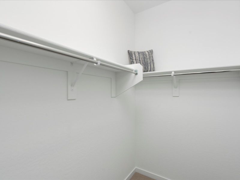 Primary Walk-In Closet in Lark Floorplan at Silva Farms