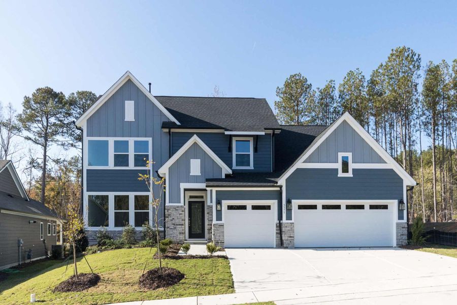 New construction Single-Family house The Worthdale, 3391 Mission Olive Place, New Hill, NC 27562 - photo