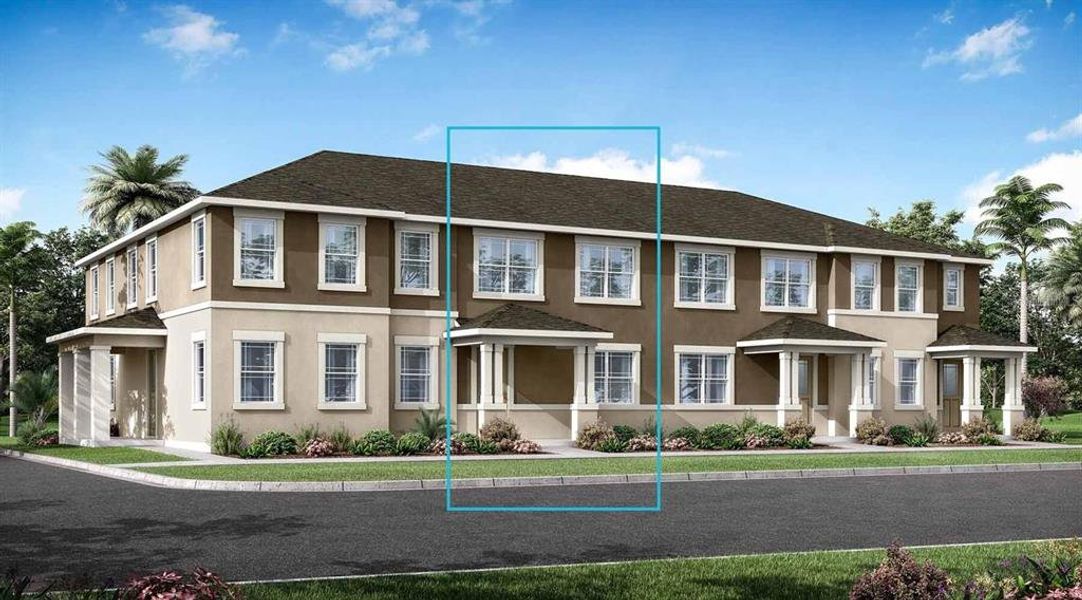 New construction Townhouse house 2544 Chickasaw Plum Loop, Clermont, FL 34711 Aurora- photo