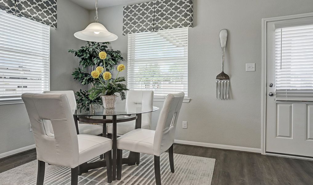 Sun-lit dining area