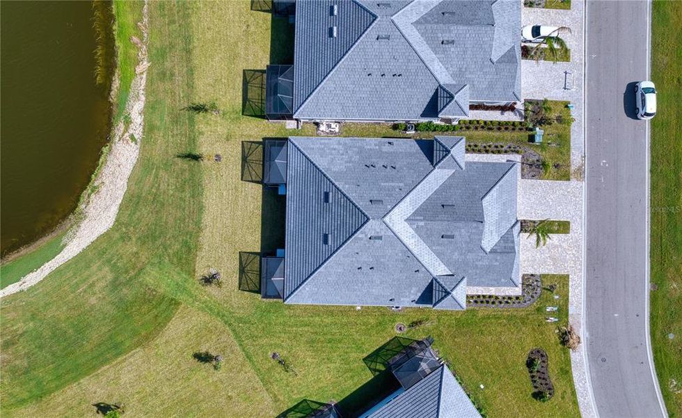 Drone overhead view