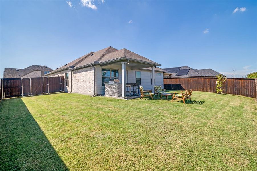 View of yard featuring a patio